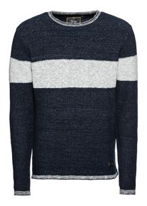 Key Largo, Herren Pullover, Navy / Weiß
