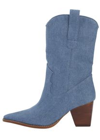 Heine, Damen Stiefel, Blue Denim