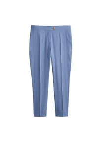 Violeta by Mango, Damen Hose 'Cupro', Rauchblau