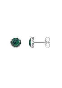 Thomas Sabo, Damen Geschwärzter Ohrstecker, Grün / Silber