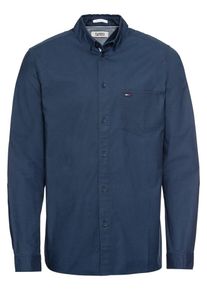 Tommy Jeans, Herren Hemd, Dunkelblau