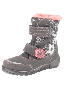 Richter, M&auml;dchen Winterstiefel, Stone / Rosa / Wei&szlig;