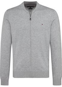 Tommy Hilfiger, Herren Strickjacke, Graumeliert