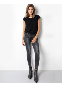 tigha, Damen T-Shirt 'Linja', Schwarz