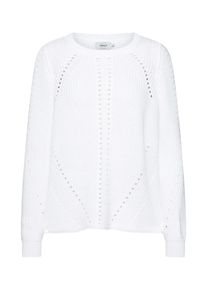 Only, Damen Pullover 'onlNAPOLI L/S PULLOVER KNT', Weiß