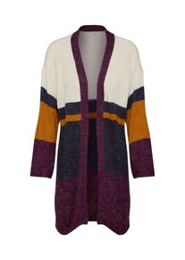 Jacqueline de Yong, Damen Strickjacke 'JDYCORDELIA', Beige / Zitronengelb / Beere / Schwarzmeliert