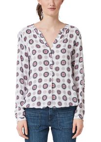 s.Oliver RED LABEL, Damen Bluse, Blau / Rot / Weiß