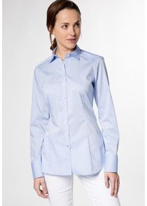Eterna, Damen Langarm Bluse SLIM FIT, Hellblau
