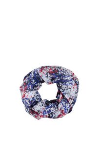 s.Oliver RED LABEL, Damen Loop mit Allovermuster, Blau / Hellblau / Rot