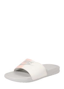Nike Sportswear, Damen Badeschuh 'Benassi Just Do It', Puder / Offwhite
