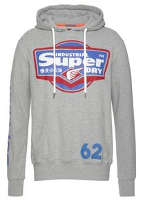 Superdry, Herren Sweatshirt, Royalblau / Graumeliert / Rot / Weiß