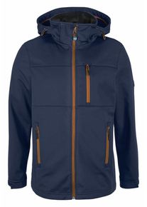 Polarino, Herren Softshelljacke, Marine / Bronze