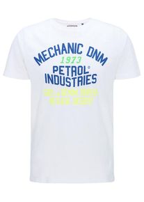 PETROL INDUSTRIES, Herren T-Shirt, Blau / Gelb / Wei&szlig;