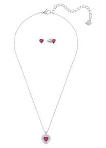 Swarovski, Damen Schmuckset 'One 5470602', Himbeer / Wei&szlig;