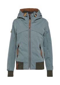 Naketano, Damen Jacke 'Pallaverolle', Pastellblau / Braun / Braunmeliert