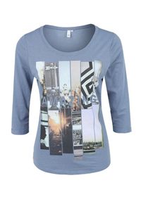 Q/S Designed By, Damen Shirt, Rauchblau / Mischfarben