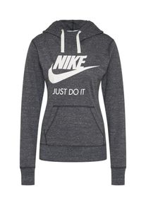 Nike Sportswear, Damen Sweatshirt 'Gym Hoodie', Dunkelgrau / Wei&szlig;