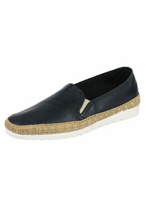 Heine, Damen Slipper, Schwarz