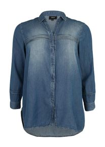 ZIZZI, Damen Bluse 'JOTLILIA', Blue Denim