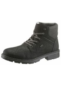 Rieker, Herren Schnürboots, Schwarz