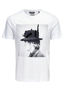 Only & Sons Only & Sons, Herren Print T-Shirt, Grau / Schwarz / Weiß