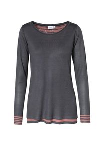 Fransa, Damen Pullover, Grau / Rosa