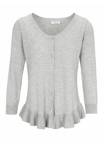 Heine, Damen Cardigan, Graumeliert