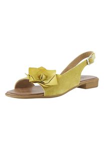 Heine, Damen Sandalette, Senf