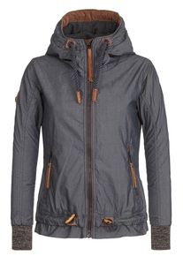 Naketano, Damen Jacke 'Halbes Stündchen ins Mündchen', Braun / Braunmeliert / Dunkelgrau