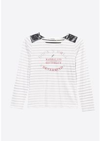Kaporal5 Kaporal, M&auml;dchen Langarmshirt, Grau / Rot / Schwarz / Wei&szlig;