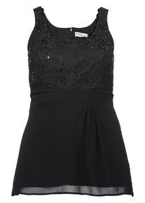 sheego Style, Damen Blusentop, Schwarz