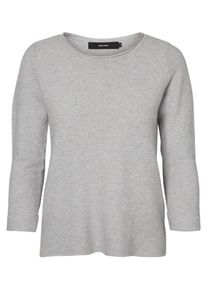 V&eacute;ro Moda VERO MODA, Damen L&auml;ssiger Strickpullover, Grau