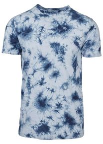 Urban Classics, Herren Shirt 'Batik Tee', Blau / Wei&szlig;