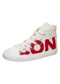 Converse, High Sneaker 'Chuck Taylor All Star Wordmark', Creme / Rot
