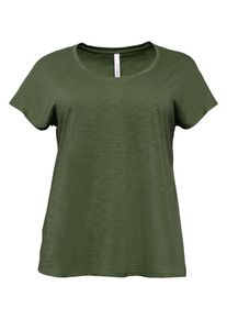 sheego Casual, Damen Shirt, Khaki