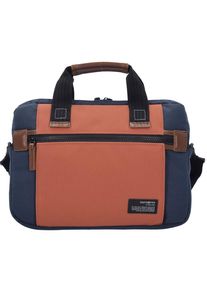 Samsonite, Herren Sideways Laptoptasche 34,5 cm, Blau / Dunkelorange