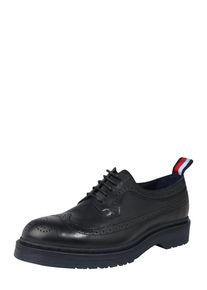 Tommy Hilfiger, Herren Schnürschuh 'ELEVATED SMOOTH LEATHER BROGUE', Navy