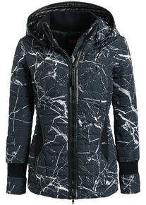 Khujo, Damen Jacke 'MIDD', Blau / Weiß