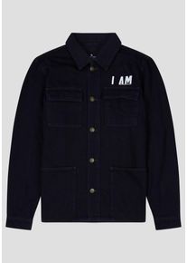 H.I.S. HIS JEANS, Herren Übergangsjacke, Navy / Weiß