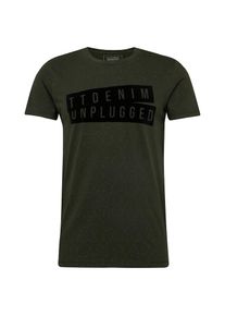 Tom Tailor Denim, Herren T-Shirt, Khaki / Schwarz