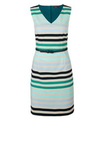 s.Oliver RED LABEL, Damen Kleid, Pastellblau / Hellgrau / Grün / Schwarz
