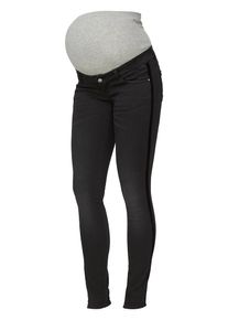 MAMALICIOUS, Damen Umstandsjeans, Graumeliert / Schwarz