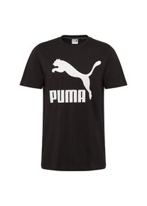 Puma, Herren Shirt 'Classics Logo Tee', Schwarz / Wei&szlig;