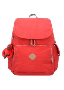 Kipling, Damen Basic City Pack 18 Rucksack 37 cm, Hellbeige / Rot