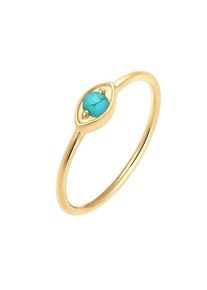 Elli, Damen Ring 'Evil Eye', Türkis / Gold