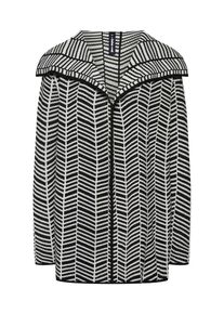 Street One, Damen Cardigan, Schwarz / Wei&szlig;