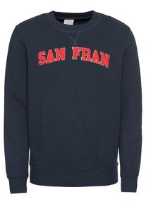 Jack & Jones JACK & JONES, Herren Sweatshirt 'JORNEVADA', Dunkelblau / Hellrot
