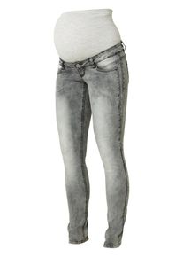 MAMALICIOUS, Damen Slim-Umstandsjeans, Grau
