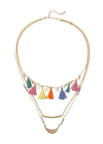 Pieces, Damen Halskette 'PCDORIS COMBI', Gold