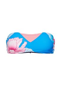 Rip Curl, Damen Bikinitop 'INFUSION FLOWER BANDEAU', Hellblau / Mischfarben